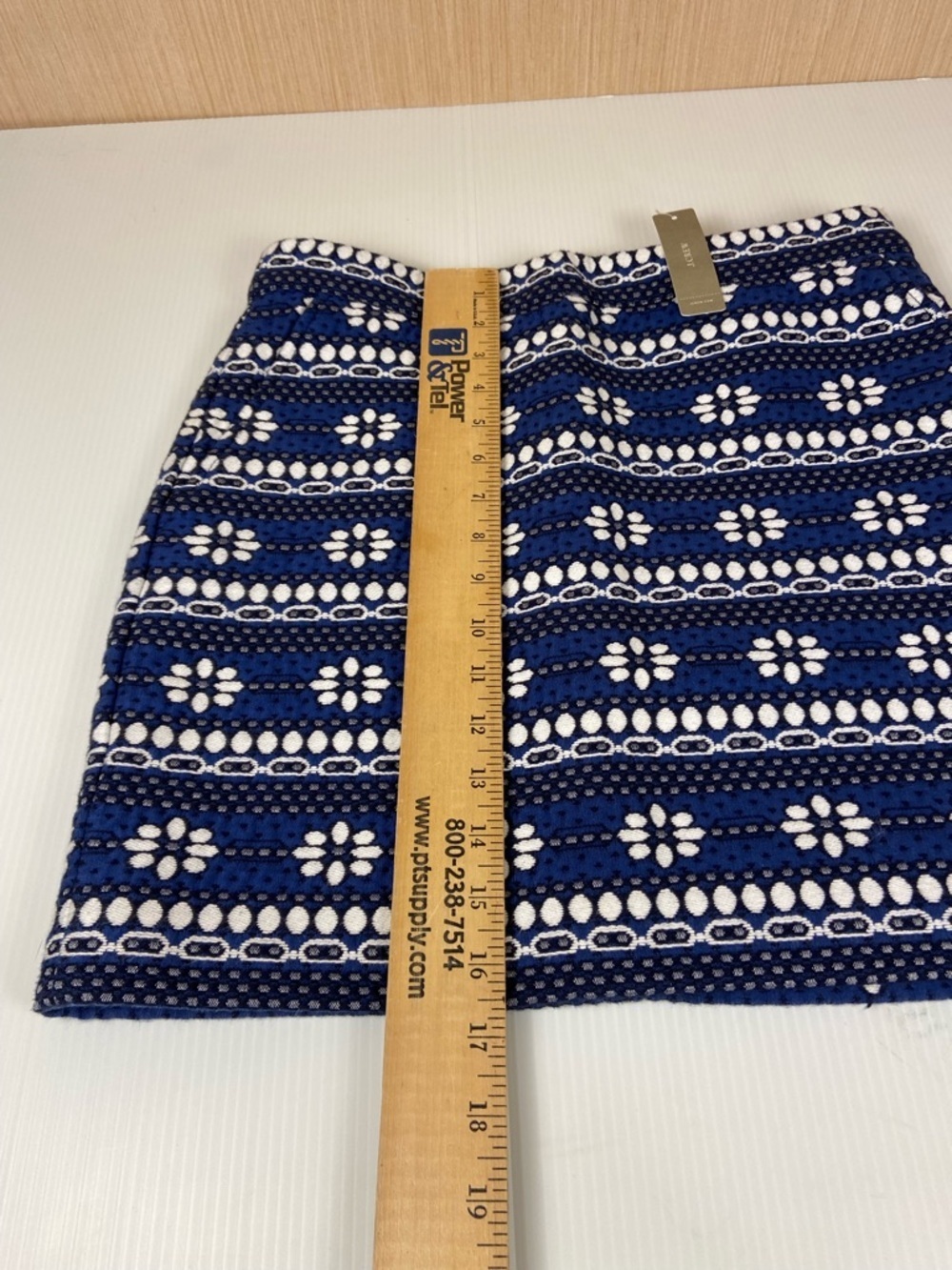 J. Crew Navy and White Floral Knit Mini Skirt - Picture 13 of 15